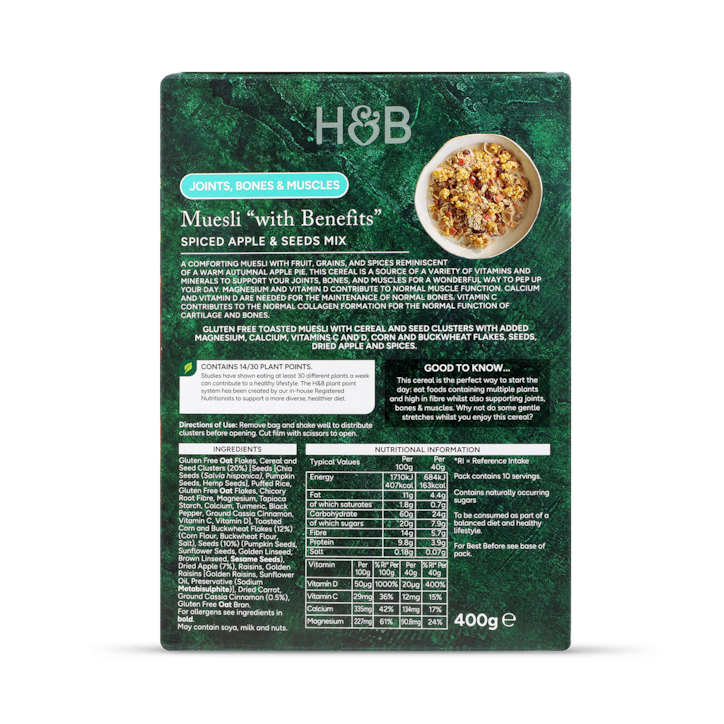 Holland & Barrett Joints, Bones & Muscles Muesli 400g image 2