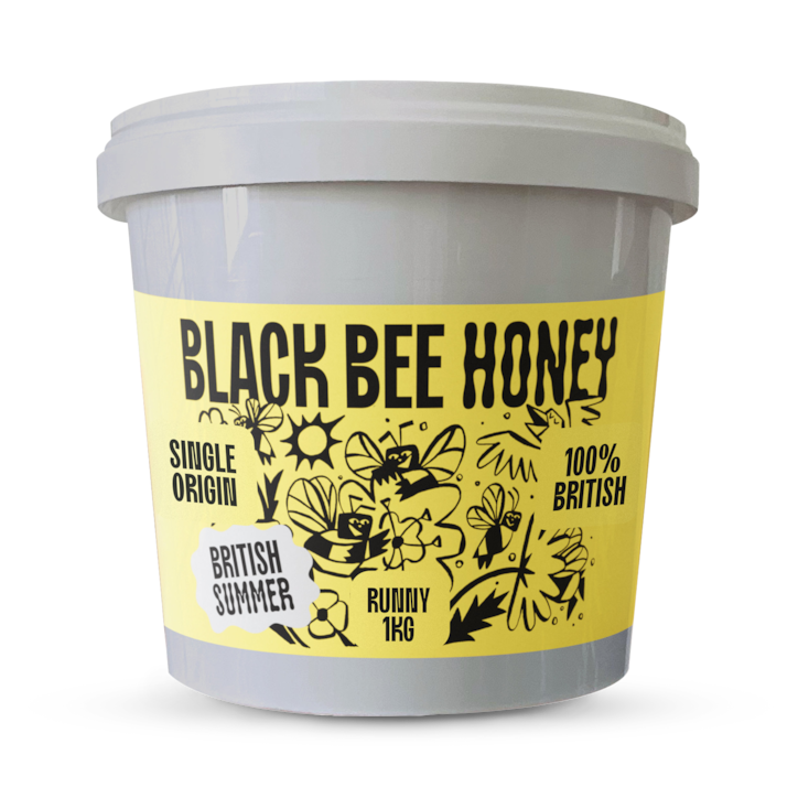 Black Bee British Summer Honey 1kg image 1