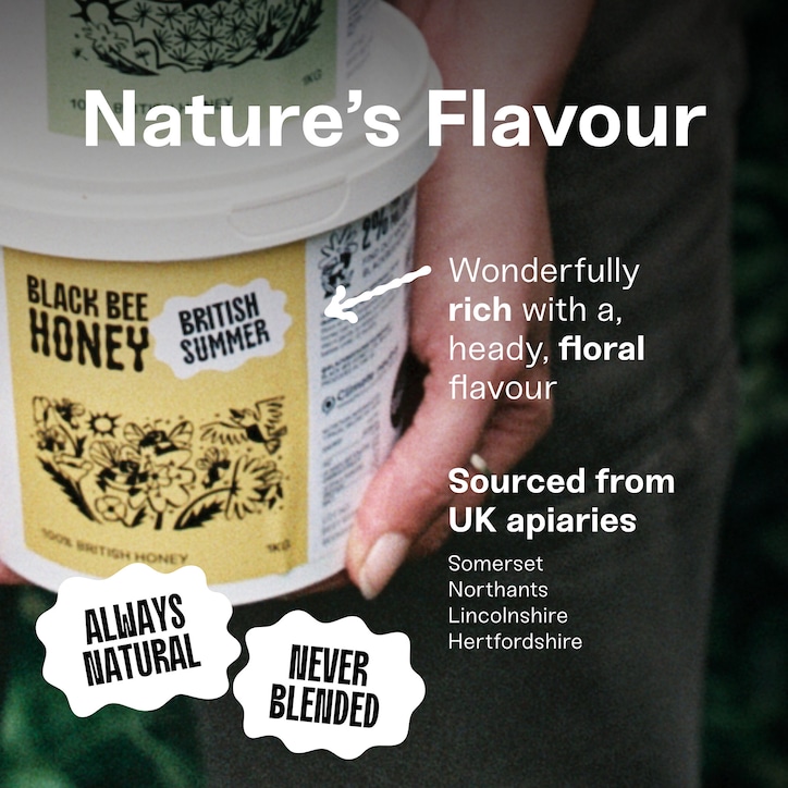 Black Bee British Summer Honey 1kg image 4