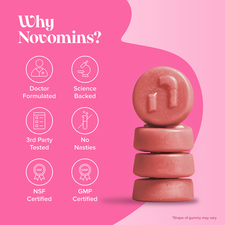 Novomins PMS Raspberry Flavoured 60 Gummies image 7