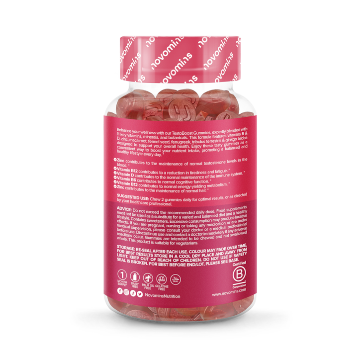 Novomins Testo-Boost 60 Gummies image 2