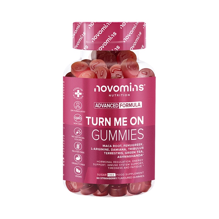 Novomins Libido Strawberry Flavour 60 Gummies image 1