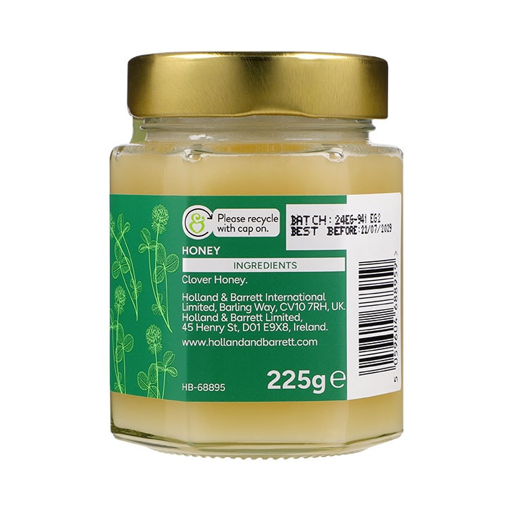 Holland & Barrett New Zealand Clover Honey 225g image 3