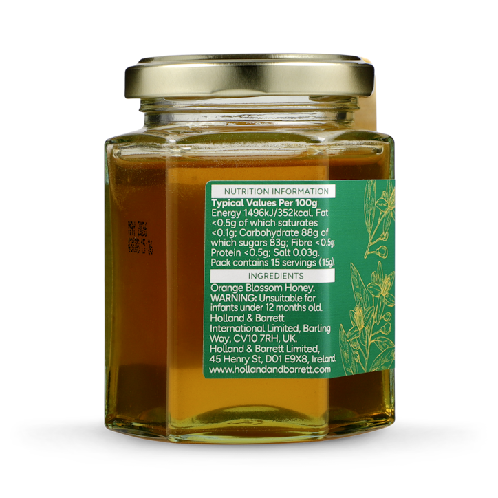 Holland & Barrett Orange Blossom Honey 225g image 2