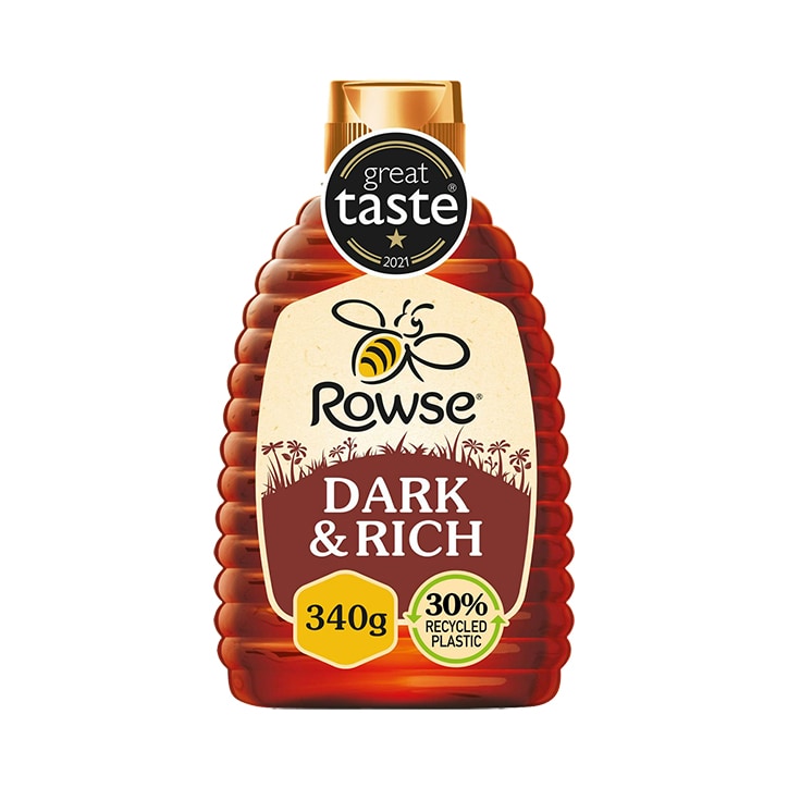 Rowse Squeezy Dark & Rich Honey 340g image 1