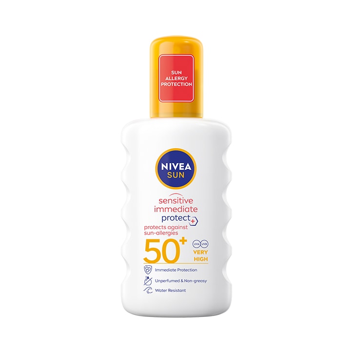NIVEA Sun Sensitive Immediate Protect Allergy Sun Spray SPF50+ 200ml image 1