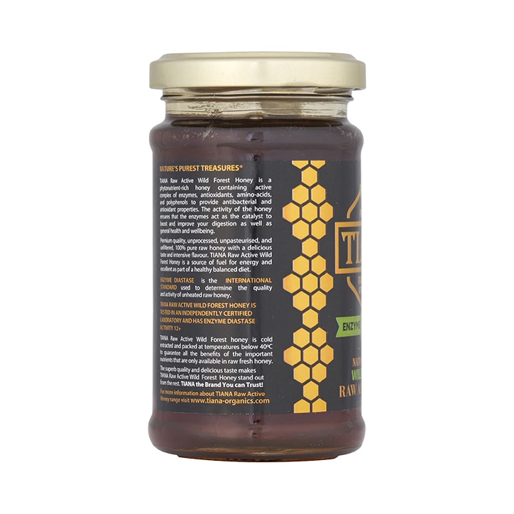 Tiana Raw Active Wild Forest Honey 250g image 3