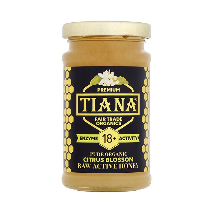 Tiana Pure Organic Citrus Blossom Honey (Enzyme Diastase 18+) 250g image 1