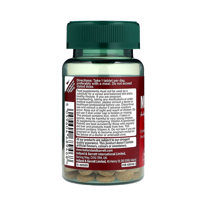 Holland & Barrett Multivitamins & Iron 60 Tablets image 3