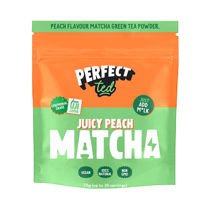 PerfectTed Juicy Peach Matcha Tea Powder 75g image 1