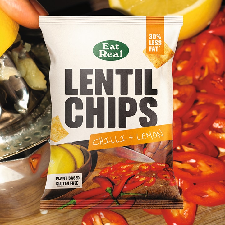 Eat Real Chilli & Lemon Lentil Chips 40g image 2