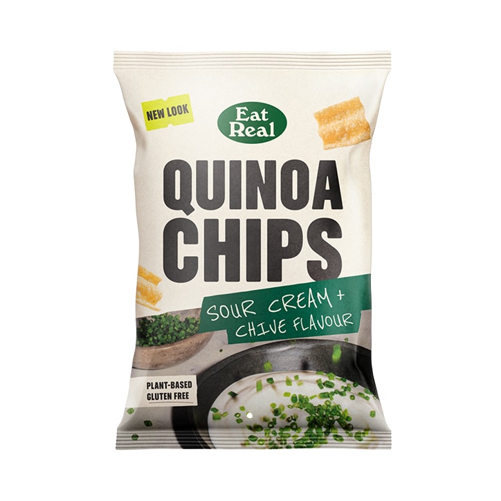 Eat Real Quinoa Chips Sour Cream & Chive 90g image 1