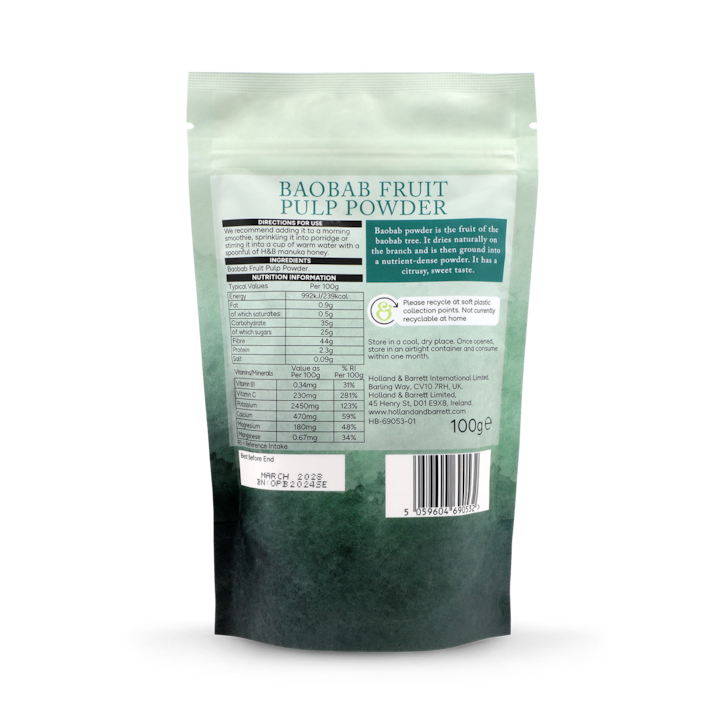 Holland & Barrett Baobab Powder 100g image 2