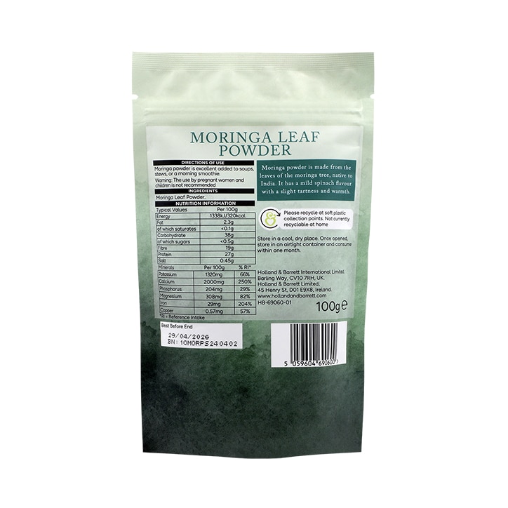 Holland & Barrett Moringa Powder 100g image 2