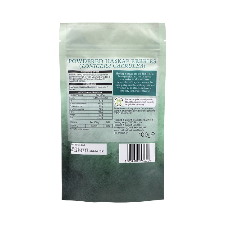 Holland & Barrett Haskap Powder 100g image 2