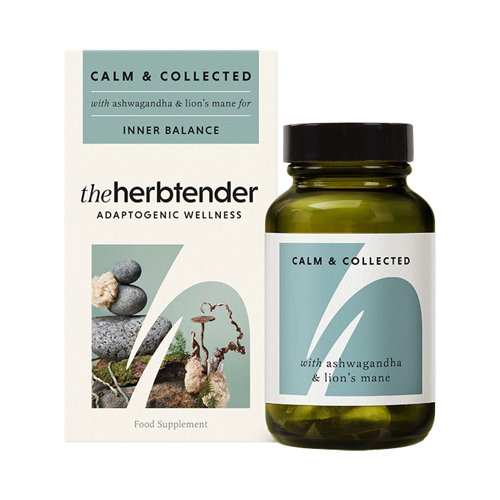 The Herbtender CALM & COLLECTED with Ashwagandha and Lion's Mane 60 Vegan Capsules-1
