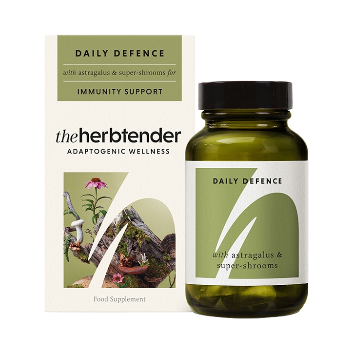 The Herbtender DAILY DEFENCE with Astragalus and Super-shrooms 60 Vegan Capsules-1