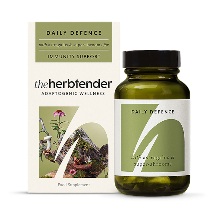 The Herbtender DAILY DEFENCE with Astragalus and Super-shrooms 60 Vegan Capsules image 1