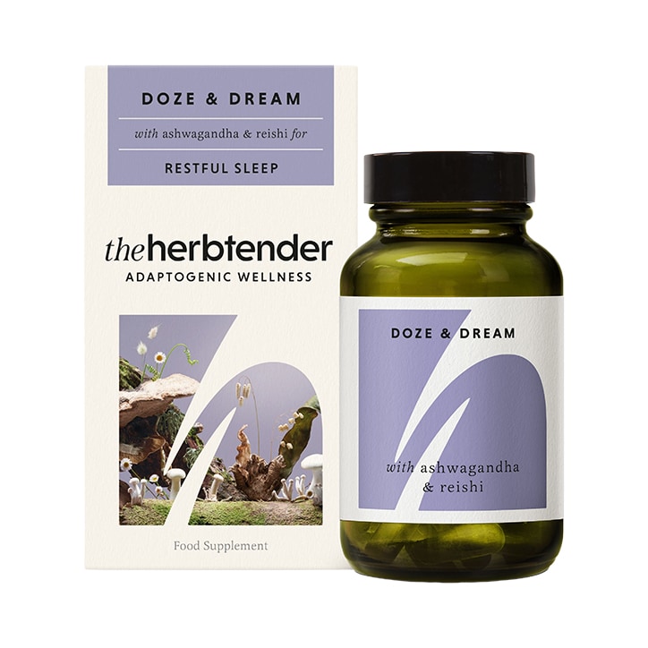 The Herbtender DOZE & DREAM with Reishi and Ashwagandha 60 Vegan Capsules-1