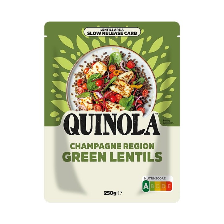 Quinola Cooked Green Lentils with Onions 250g image 1