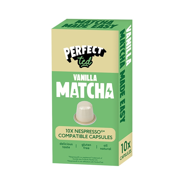 Perfect Ted Vanilla Matcha Green Tea Powder Pods x10 image 1