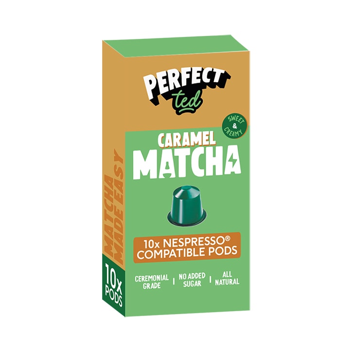 Perfect Ted Caramel Matcha Green Tea Powder Pods x10 image 1