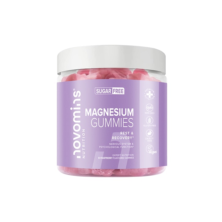 Novomins Magnesium SF Raspberry Flavoured 60 Gummies image 1