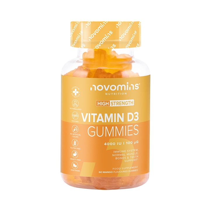 Novomins Vitamin D3 4000IU 60 Gummies image 1