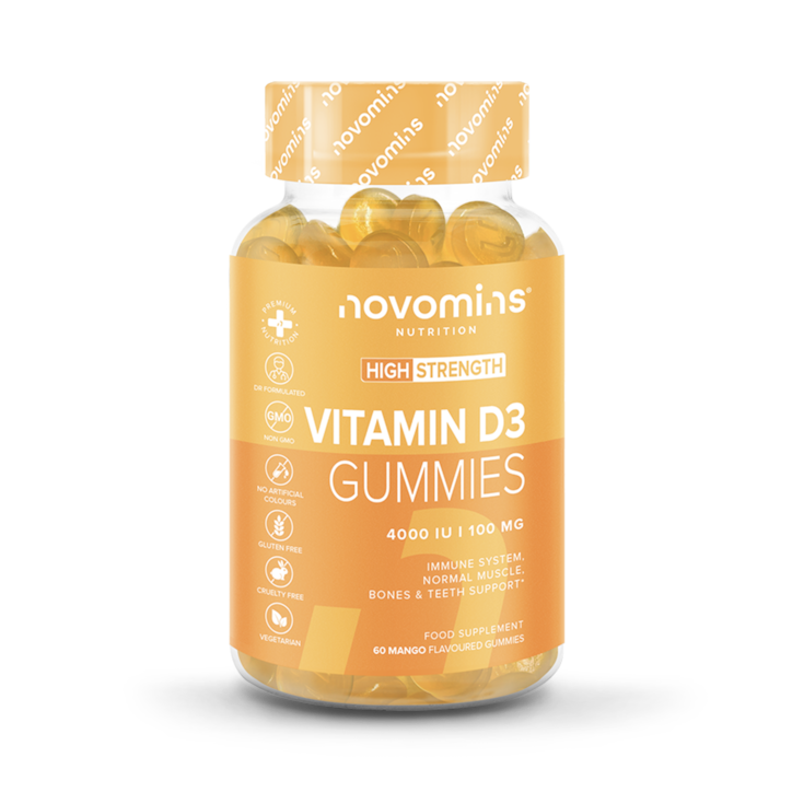 Novomins Vitamin D3 4000IU 60 Gummies image 1