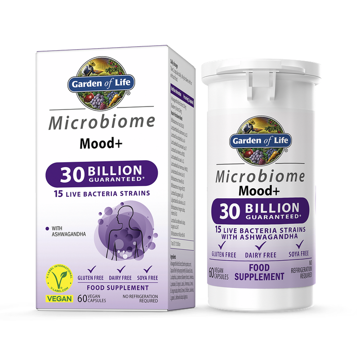 Garden of Life Microbiome Once Daily Mood+ 60 Capsules image 1