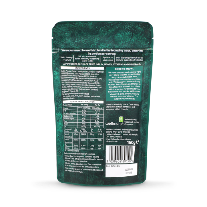 Holland & Barrett Immunity Superfood Blend 150g image 2