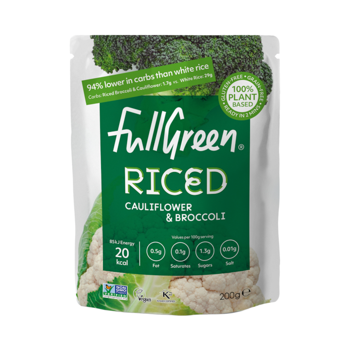 Fullgreen Riced Cauliflower & Broccoli 200g image 1