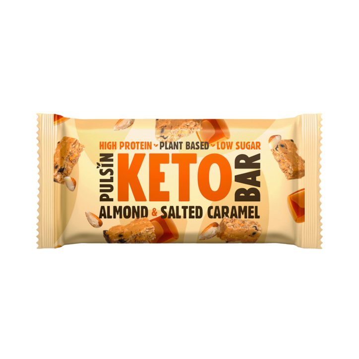 Pulsin Almond & Salted Caramel Keto Bar 50g image 1