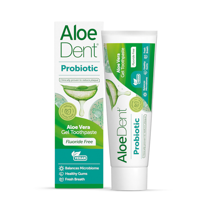 Aloe Dent Probiotic Toothpaste Fluoride Free 75ml image 1
