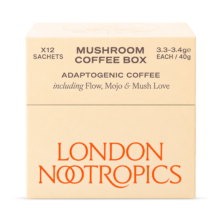 London Nootropics Adaptogenic Mushroom Coffee Box (Flow & Mojo) 12x Sachets