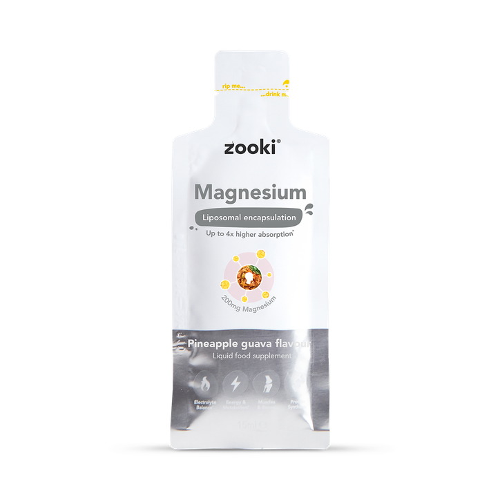 Zooki Liposomal Magnesium Bisglycinate 1,500mg, Pineapple Guava Flavour - 1x15ml Liquid Sachet image 1