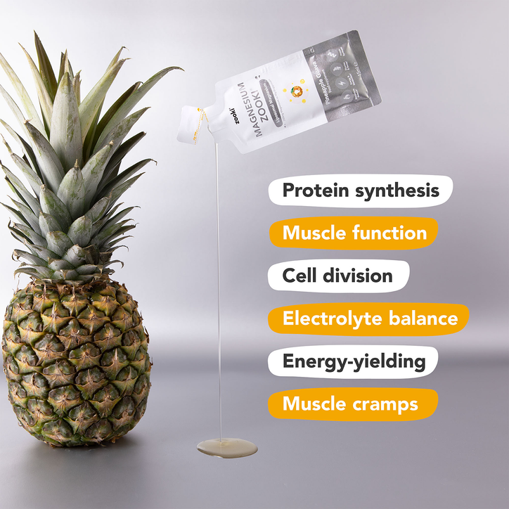 Zooki Liposomal Magnesium Bisglycinate 1,500mg, Pineapple Guava Flavour - 14x15ml Liquid Sachets image 4