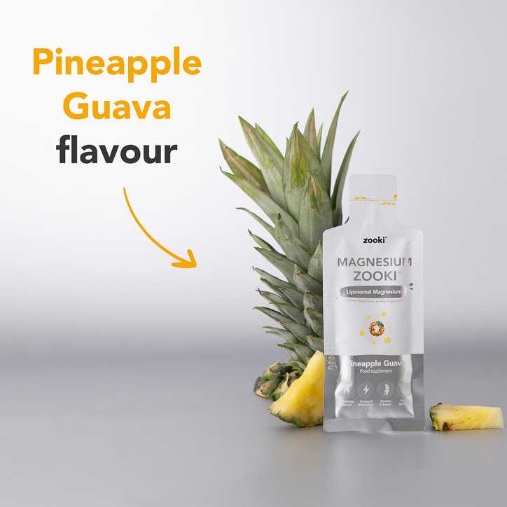 Zooki Liposomal Magnesium Bisglycinate 1,500mg, Pineapple Guava Flavour - 14x15ml Liquid Sachets image 6