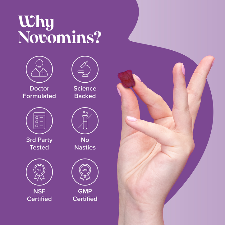 Novomins Kids Night-Time Raspberry Flavoured 30 Gummies image 9