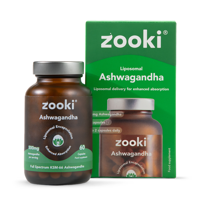 Zooki Liposomal Ashwagandha KSM-66 500mg Passion Fruit Flavour 1x15ml Liquid Sachet image 1