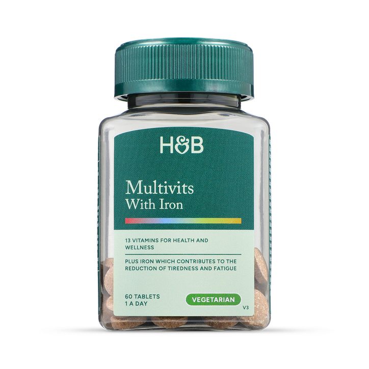 Holland & Barrett Multivitamins & Iron 60 Tablets