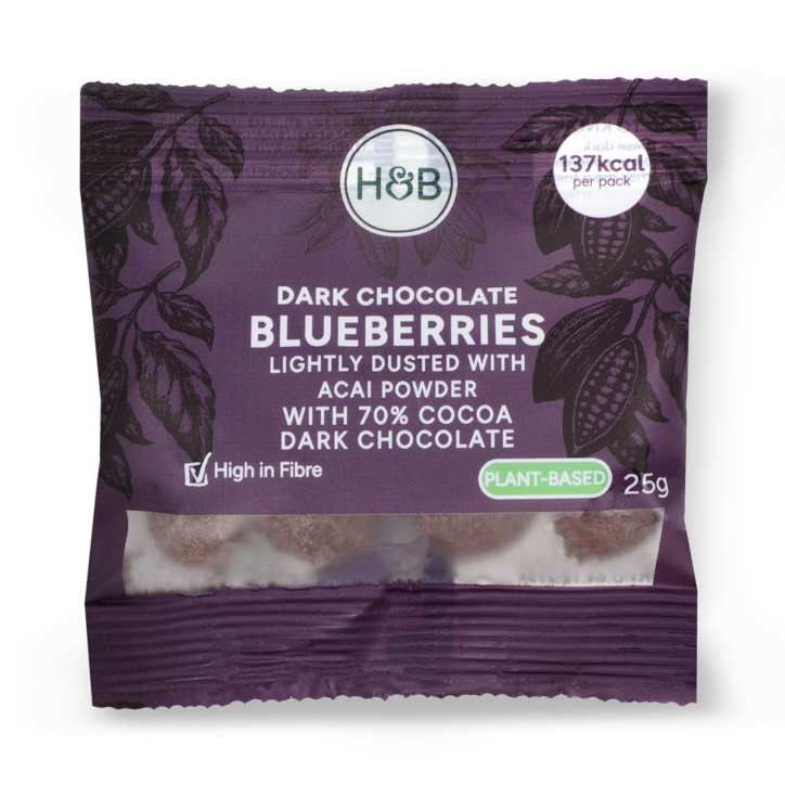 Holland & Barrett Dark Chocolate Blueberries 25g image 1