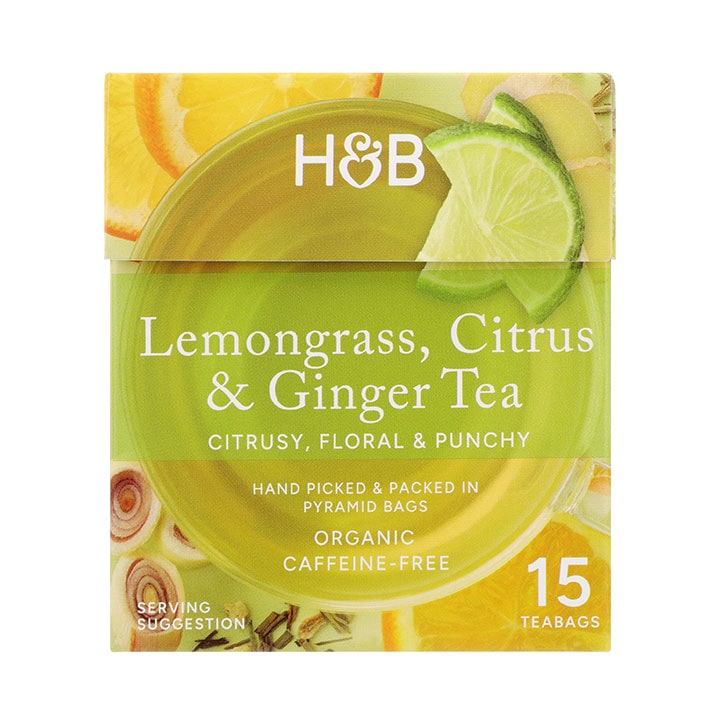 Holland & Barrett Lemongrass, Citrus & Ginger Tea 30g image 1