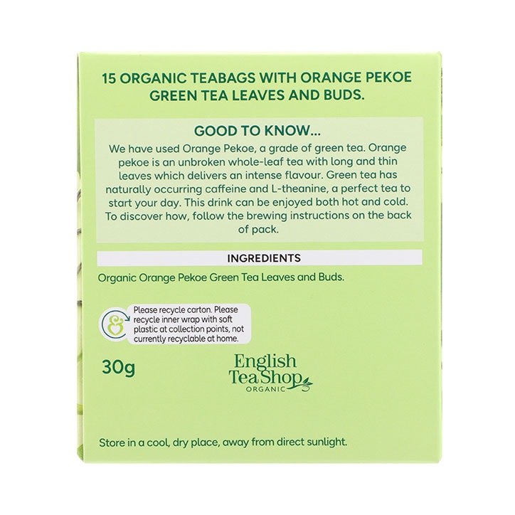 Holland & Barrett Orange Pekoe Green Tea 15 Tea Bags image 2