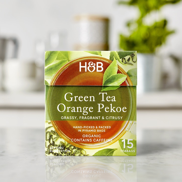 Holland & Barrett Orange Pekoe Green Tea 15 Tea Bags image 5