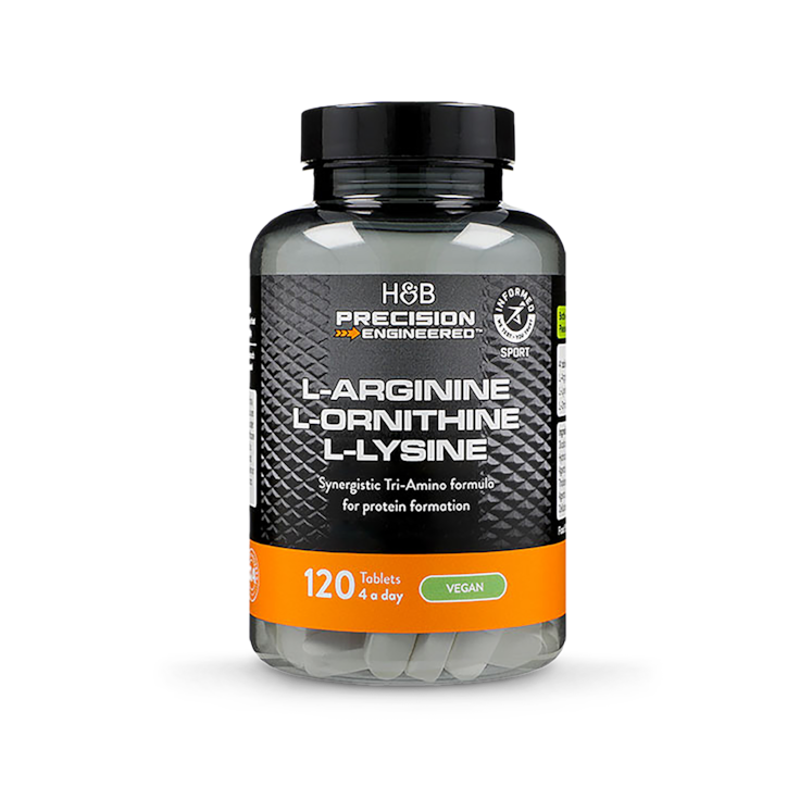 L-Arginine L-Ornithine L-Lysine 120 Tablets image 1