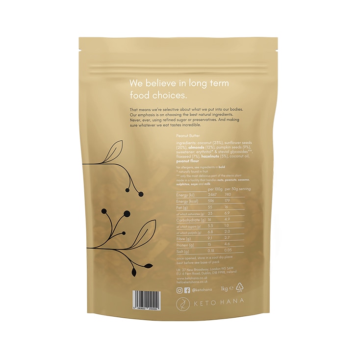 Keto Hana Peanut Keto Granola 1kg image 2