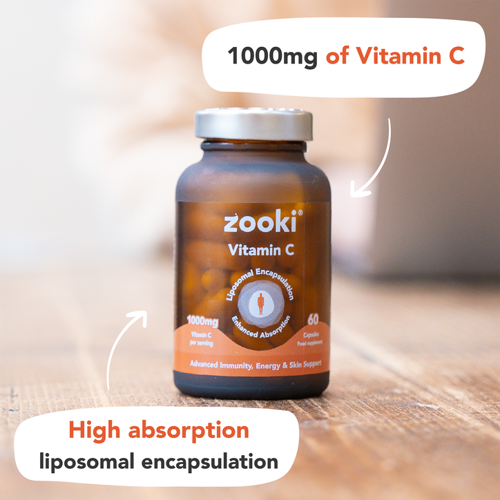 Zooki Liposomal Vitamin C 1000mg Capsules 60 Capsules image 4