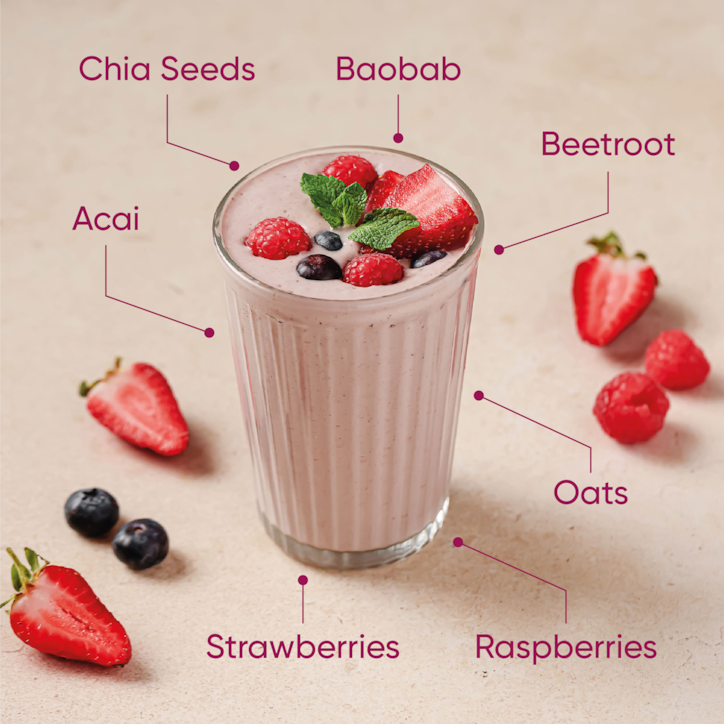 Balanced Protein Superfood Shake Mixed Berry | Protein | H&B