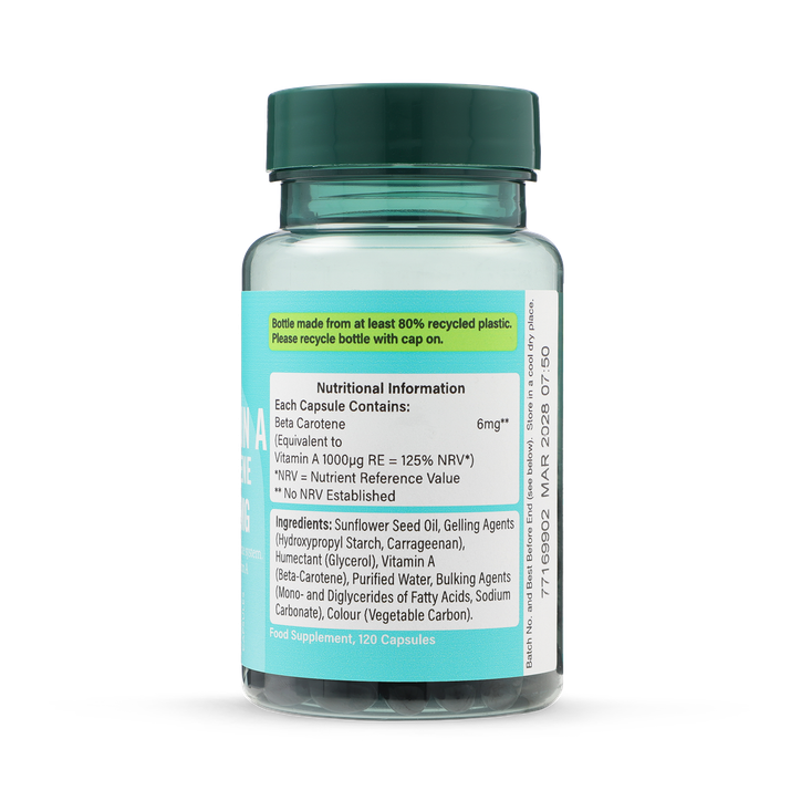 Holland & Barrett Beta-Carotene 6mg 120 Tablets image 2